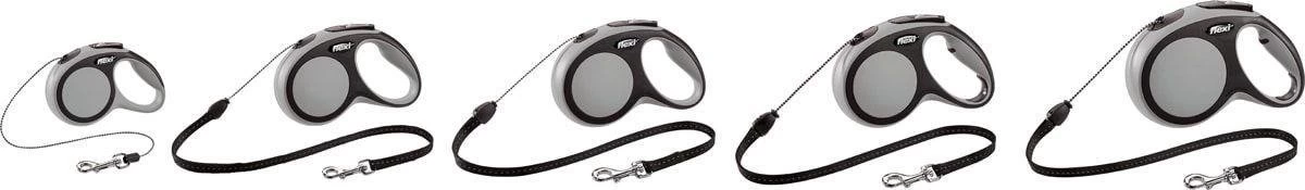 Flexi New Comfort - Hondenriem - Koord - Grijs - M - 8M - Afbeelding 9