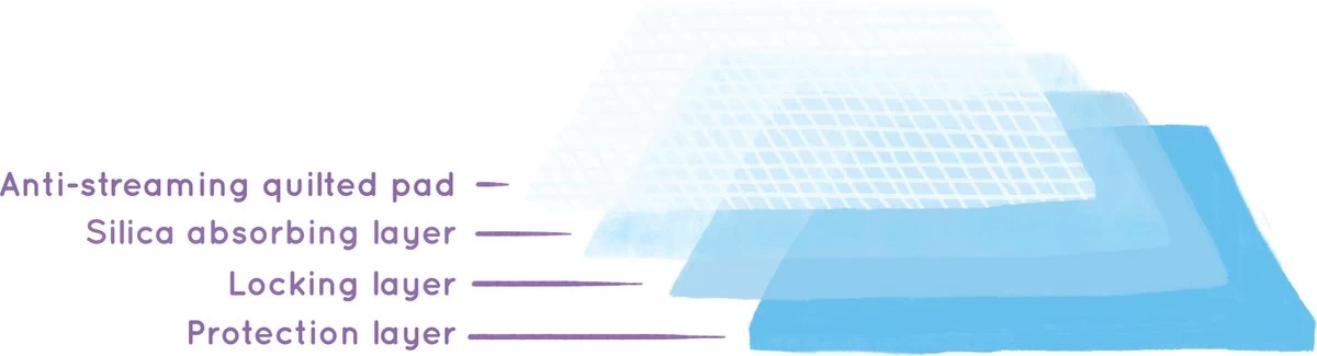 Easypets Puppy Training Pads - Zindelijkheidstraining - Hondentoilet - 58 X 58 Cm - 250 Stuks - Afbeelding 4