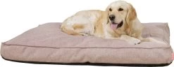 Snoozle Orthopedische Hondenmand - Zacht En Luxe Hondenkussen - Hondenbed - Wasbaar - Hondenmanden - 80 X 55 Cm - Desert Pink