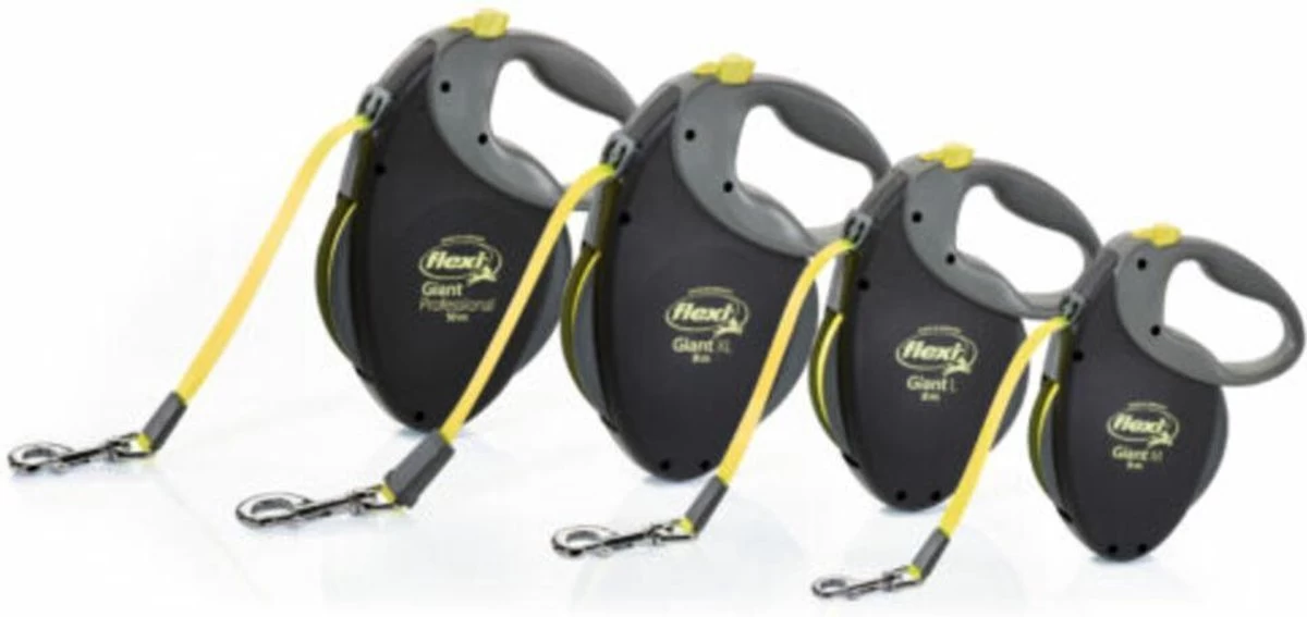 Flexi Giant Tape - Hondenriem - Zwart/Geel - XL - 8 M - (<50 Kg) - Afbeelding 11