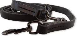 Multifunctionele Hondenriem - 220cm - Volledig Zwart - Leren Hondenriem - 100% Volnerfleer - Hondenriem Leer