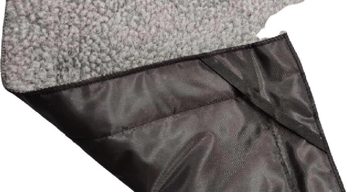 Benchkussen 70x50 Cm. Grijs. Eenvoudig Sheepskin Benchkussen. Geschikt Voor Benches Van 76 Cm. - Afbeelding 3