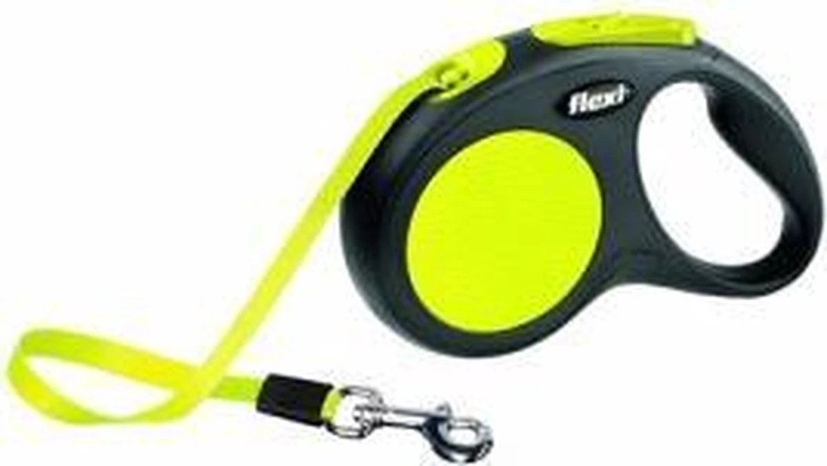 Flexi New Classic - Hondenriem Incl. Neon Band - Geel - S - 5 M - (<12 Kg) - Afbeelding 17