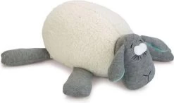 Beeztees Puppy Heartbeat - Hondenknuffel - Wit/Grijs - 35x20x14 Cm