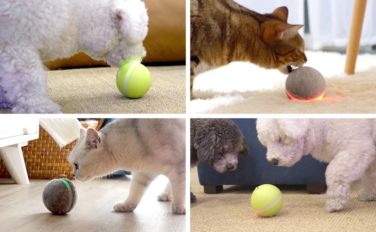 Cheerble Wicked Ball W1| Geel| Zelf Rollende Bal Voor Honden | 3 Automatische Speelmodi | Interactief En Intelligentie Hondenspeelgoed | Hondenspeeltje| USB Oplaadbaar - Afbeelding 4