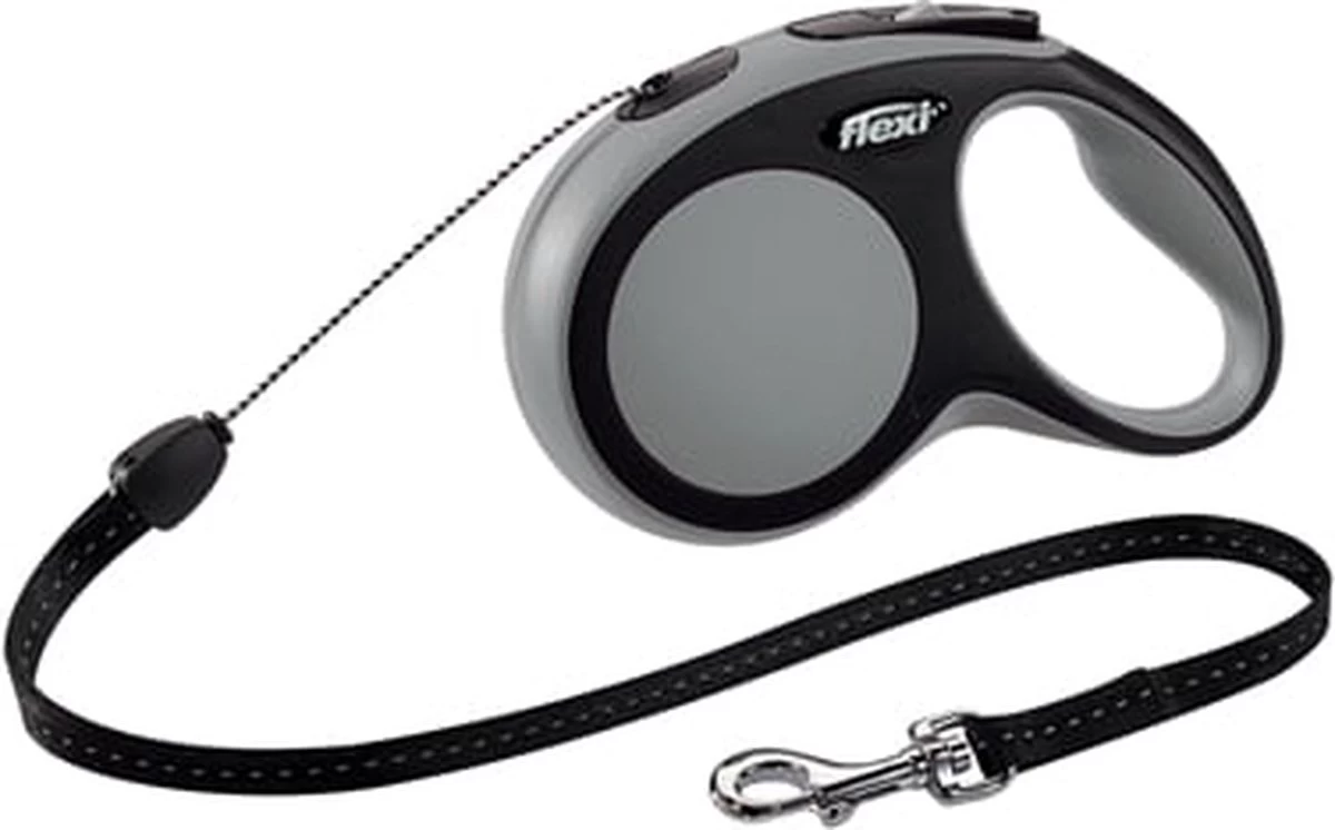 Flexi New Comfort - Hondenriem - Koord - Grijs - M - 8M - Afbeelding 12