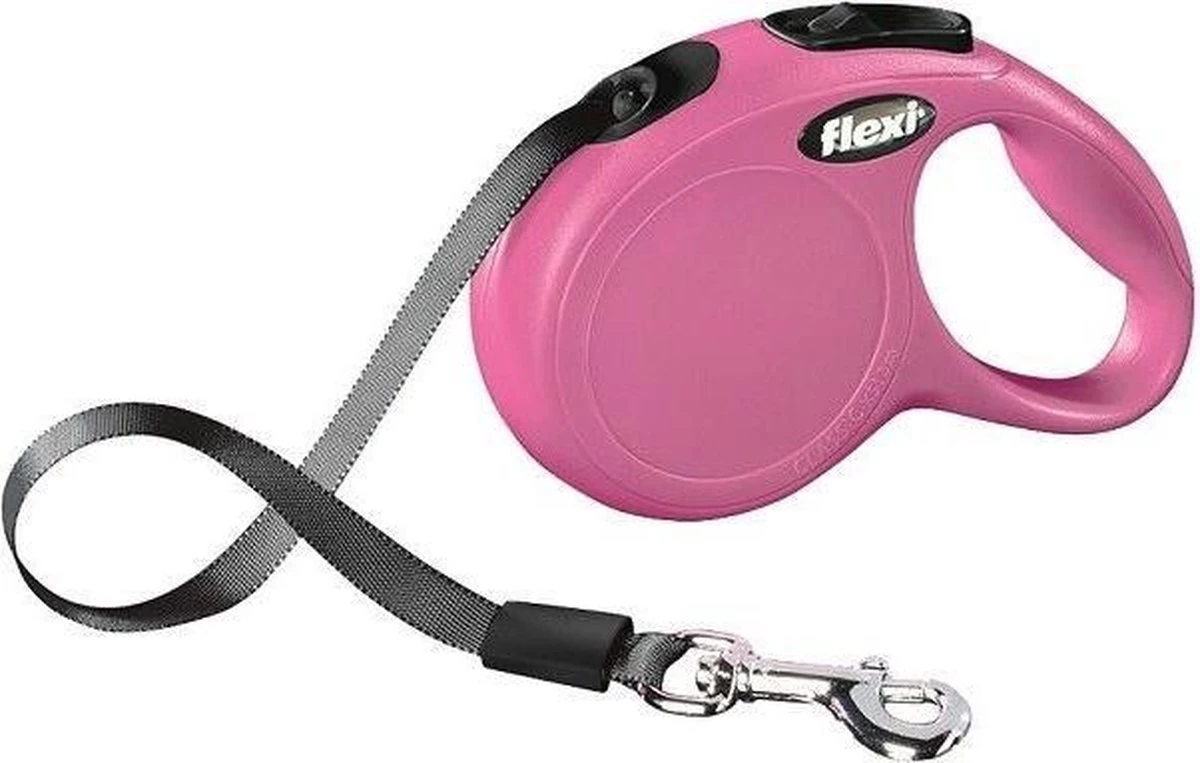 Flexi New Classic Tape - Hondenriem - Roze - S - 5 M - Afbeelding 9