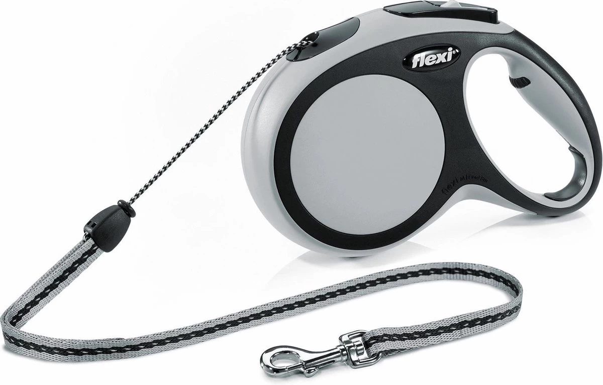 Flexi New Comfort - Hondenriem - Koord - Grijs - M - 8M - Afbeelding 7
