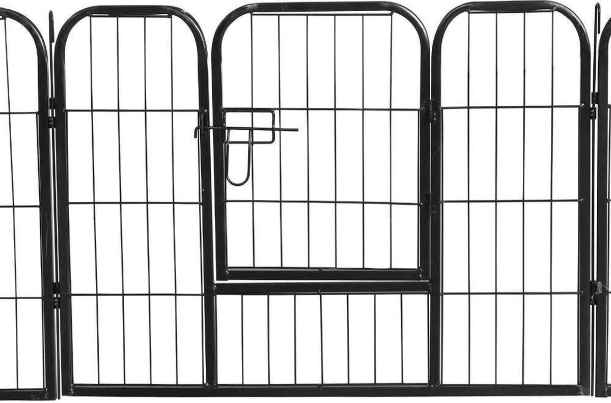 MaxxPet Puppyren - Hondenbench - Hondenren- Puppyren Met 16 Kennelpanelen -Staal -80 X 60 Cm - Afbeelding 7