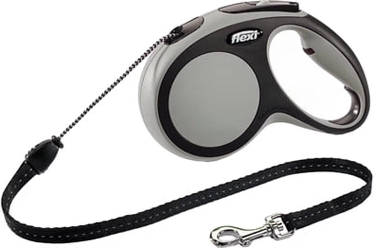 Flexi New Comfort - Hondenriem - Koord - Grijs - M - 8M - Afbeelding 13