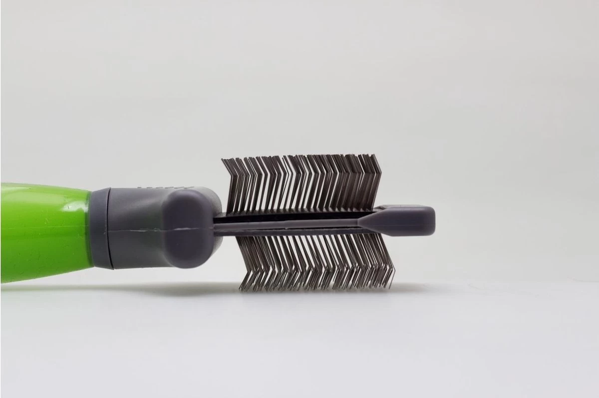 Moser Premium Slicker Borstel - Hondenvachtborstel - Groen Grijs - Afbeelding 5