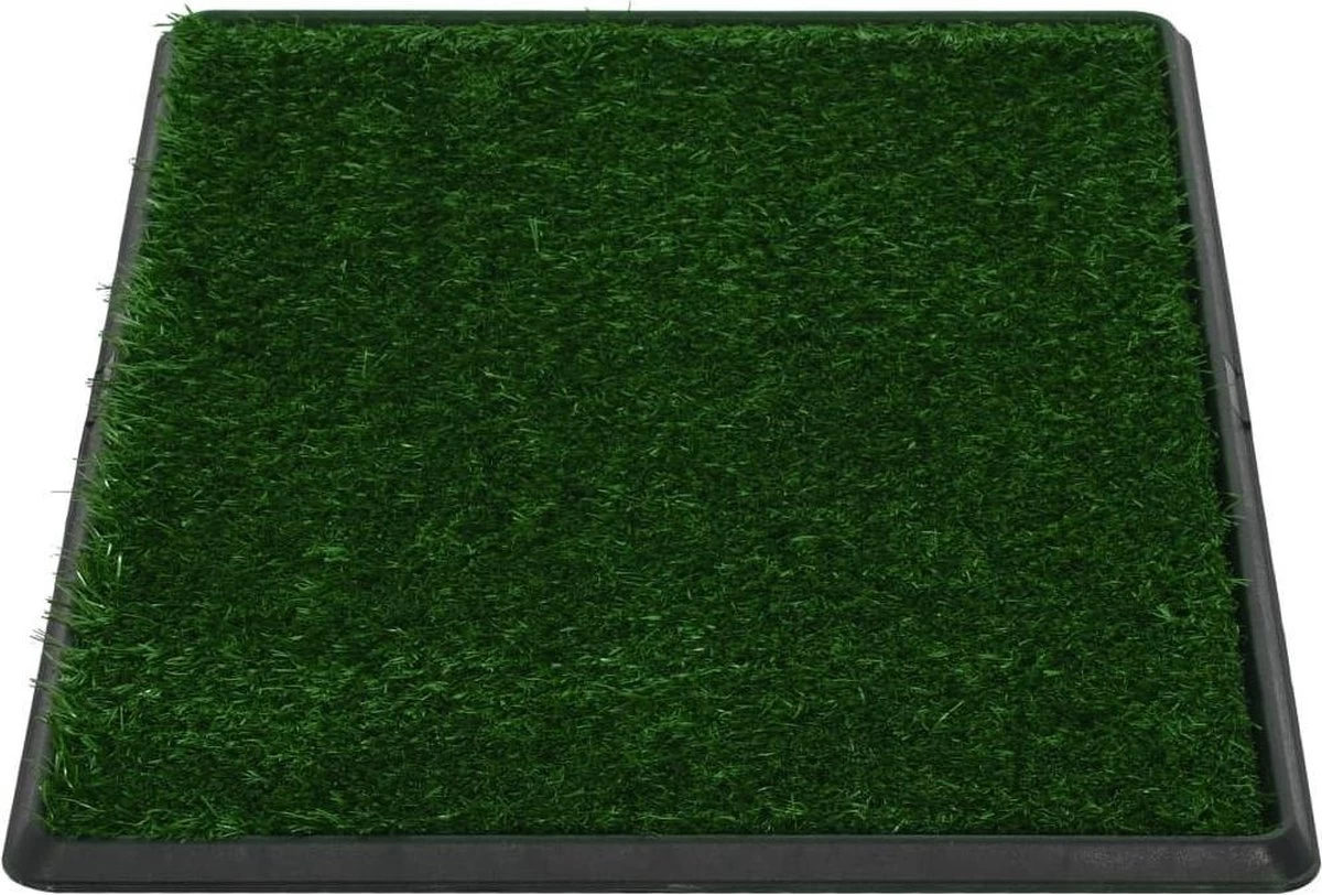 VidaXL Huisdierentoilet Met Bak En Kunstgras 76x51x3 Cm Groen - Afbeelding 5