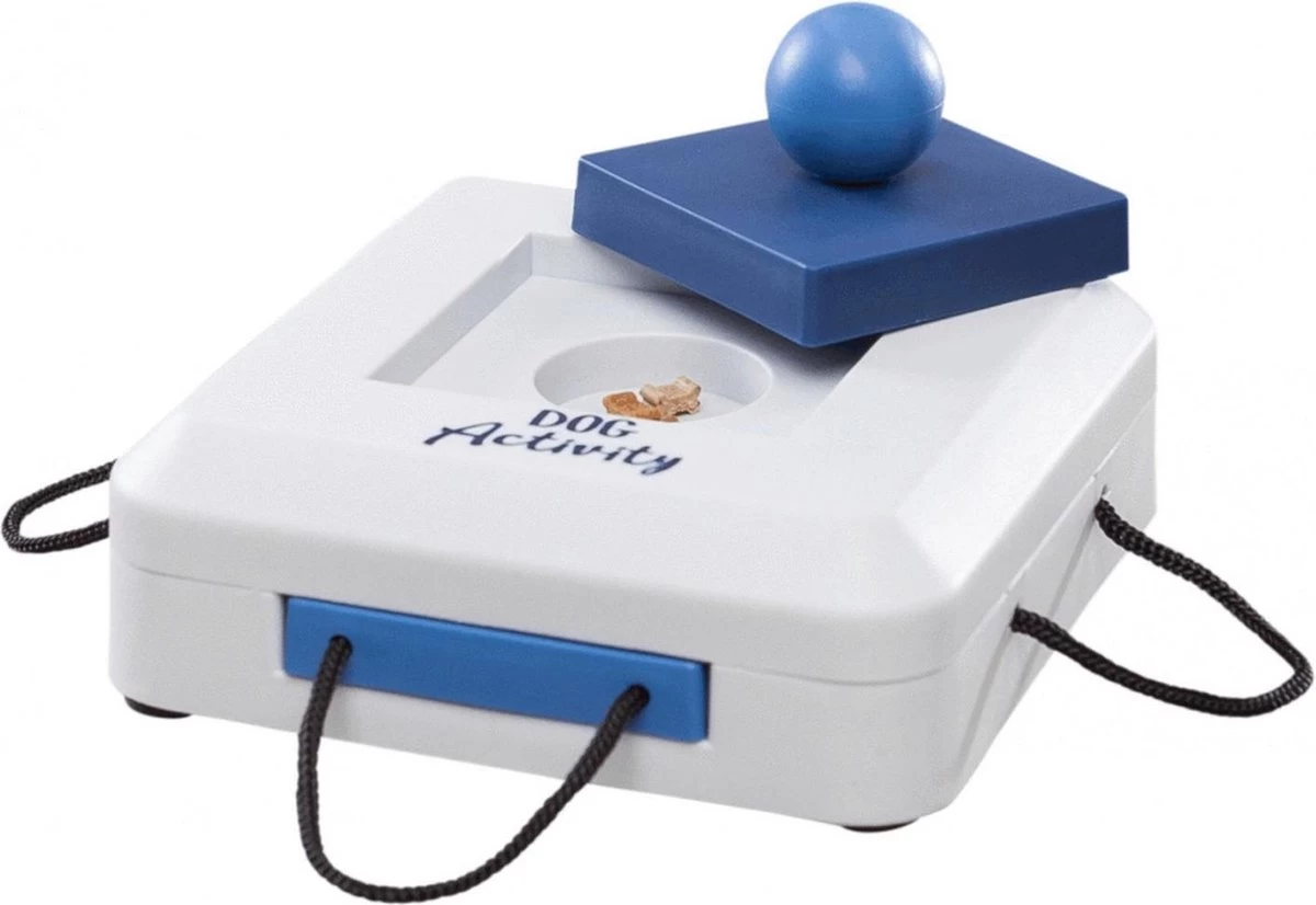 Trixie Dogtoy Dog Activity Strategy Game Gamble Box - Piepend Speelgoed - 15cm X 15cm X 9cm - Zwart/rood/oranje - Afbeelding 8