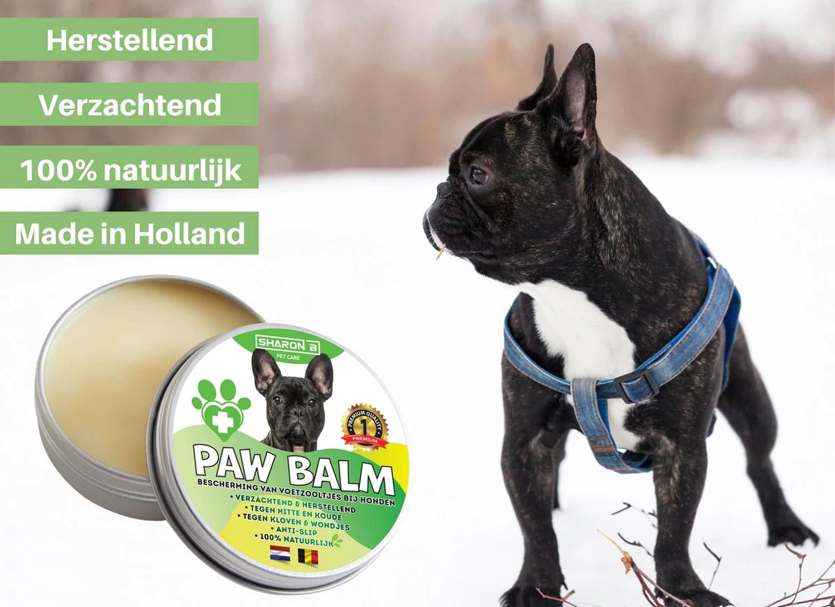 100% Natuurlijke Potenbalsem - Paw Balm - Voor Honden - Van 10-20 Kg - Beschermt Voetzooltjes - Tegen Kloven, Wondjes, Ontstekingen - Made In Holland - Afbeelding 2