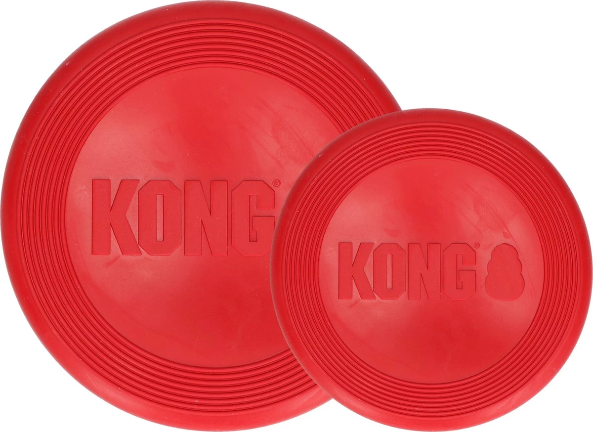 Kong Flyer Frisbee - Hondenspeelgoed - Rood - Ø25 Cm - Afbeelding 17