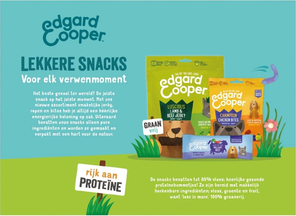 Merkloos Edgard & Cooper Lam & Rund Bites - Voor Honden - Hondensnack - 50g - Afbeelding 7