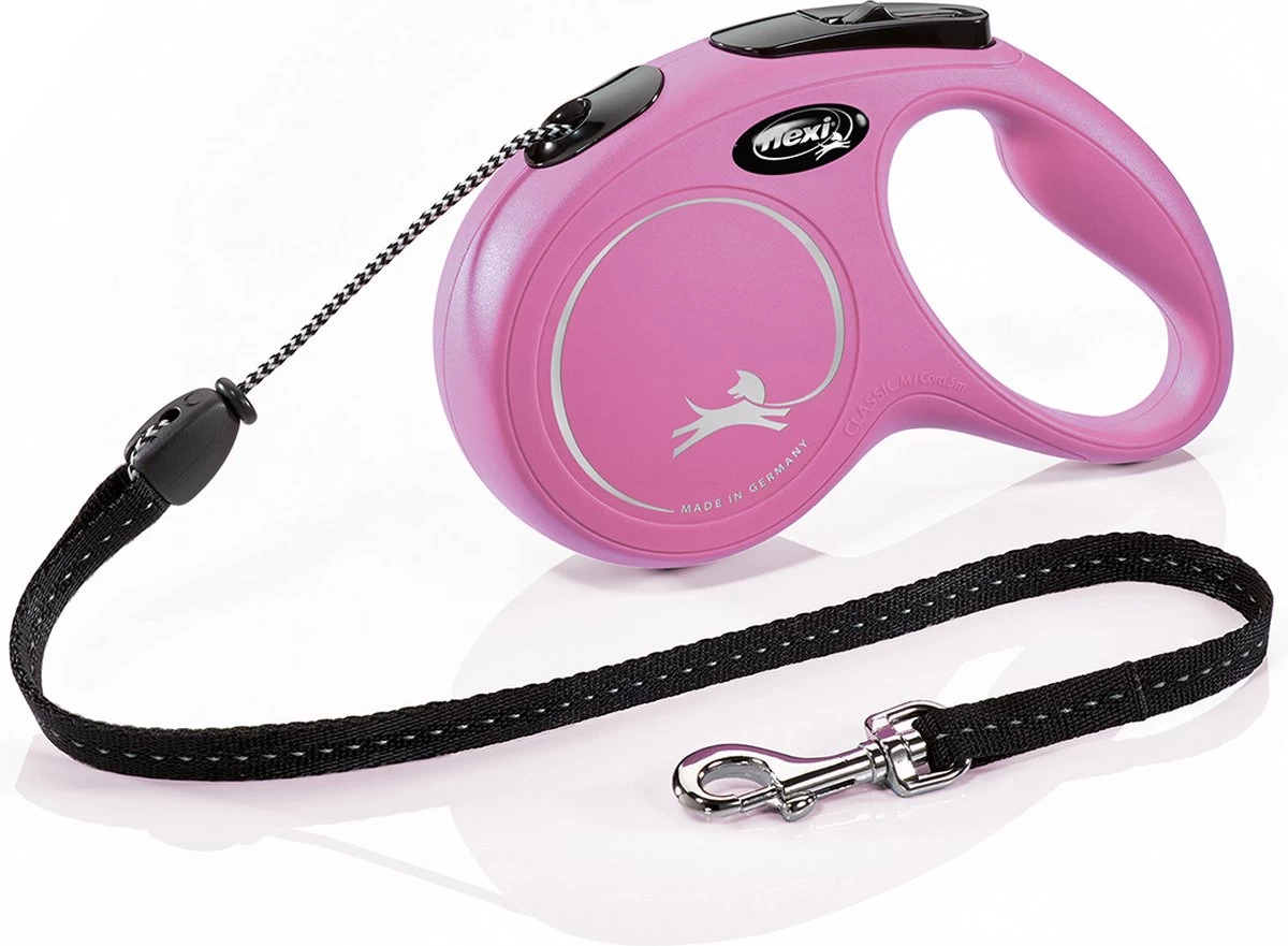 Flexi New Classic Tape - Hondenriem - Roze - S - 5 M - Afbeelding 8