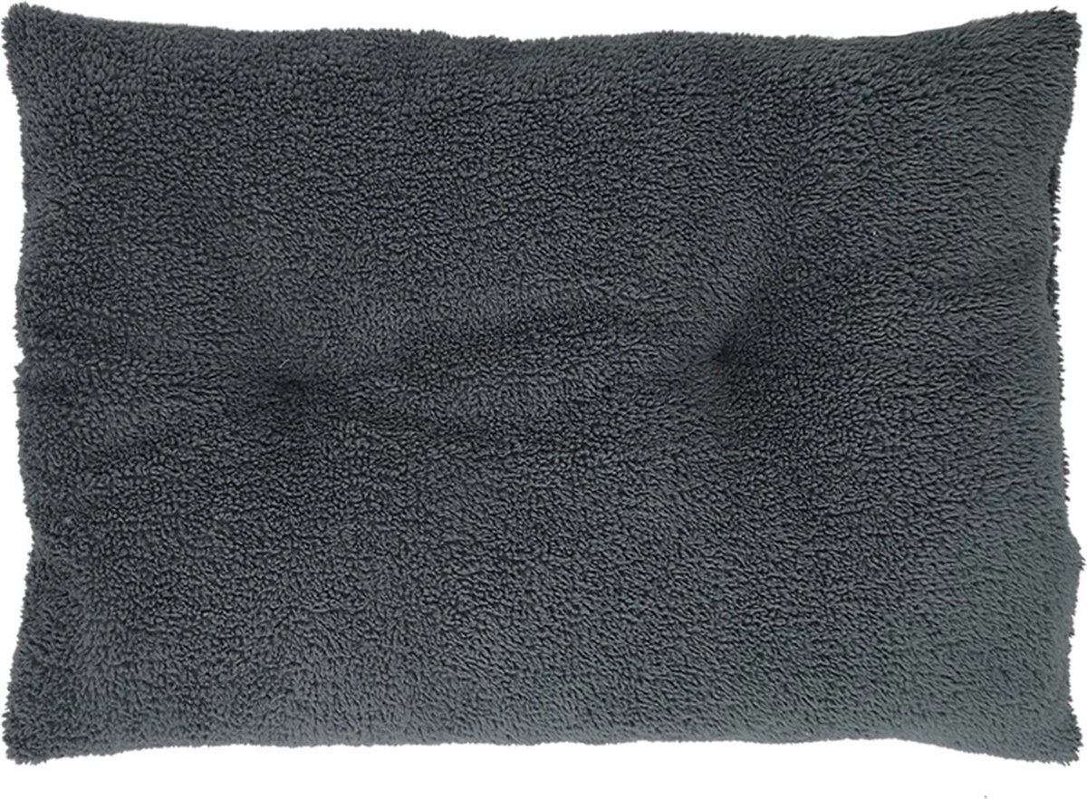 Pochon Pet - Hondenkussen - 70 X 50 Cm - Donkergrijs - Pluche - L