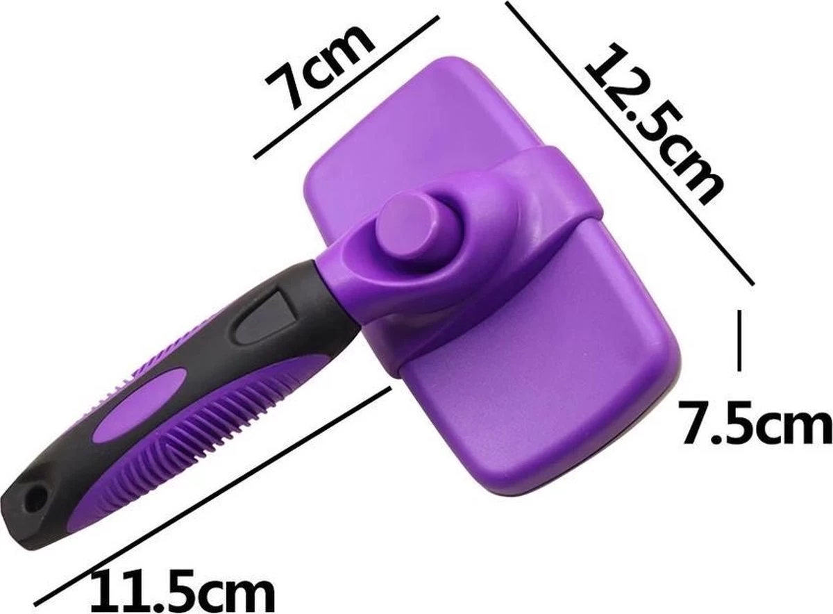 Buxibo Ondervacht Borstel Voor Hond En Kat - Kliksysteem Hondenborstel - Kattenkam - Hondenkam Voor Ondervacht - Klittenkam Voor Honden En Katten - Verwijderd Klitten - Afbeelding 5