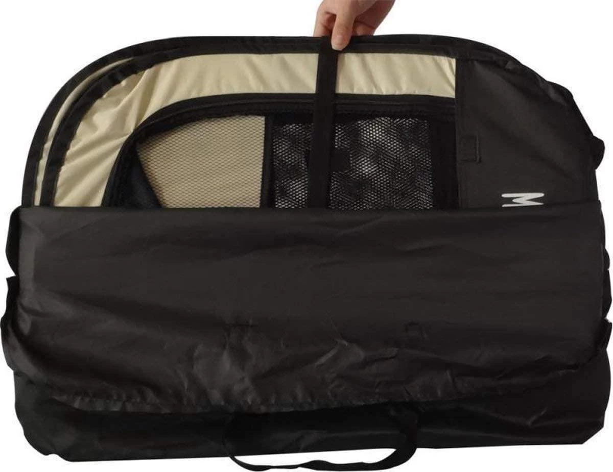 Opvouwbare Puppyren -75*75*43 Cm Puppytent - Zwart - Gratis Draagtas En Gratis Drinkbak - Afbeelding 2