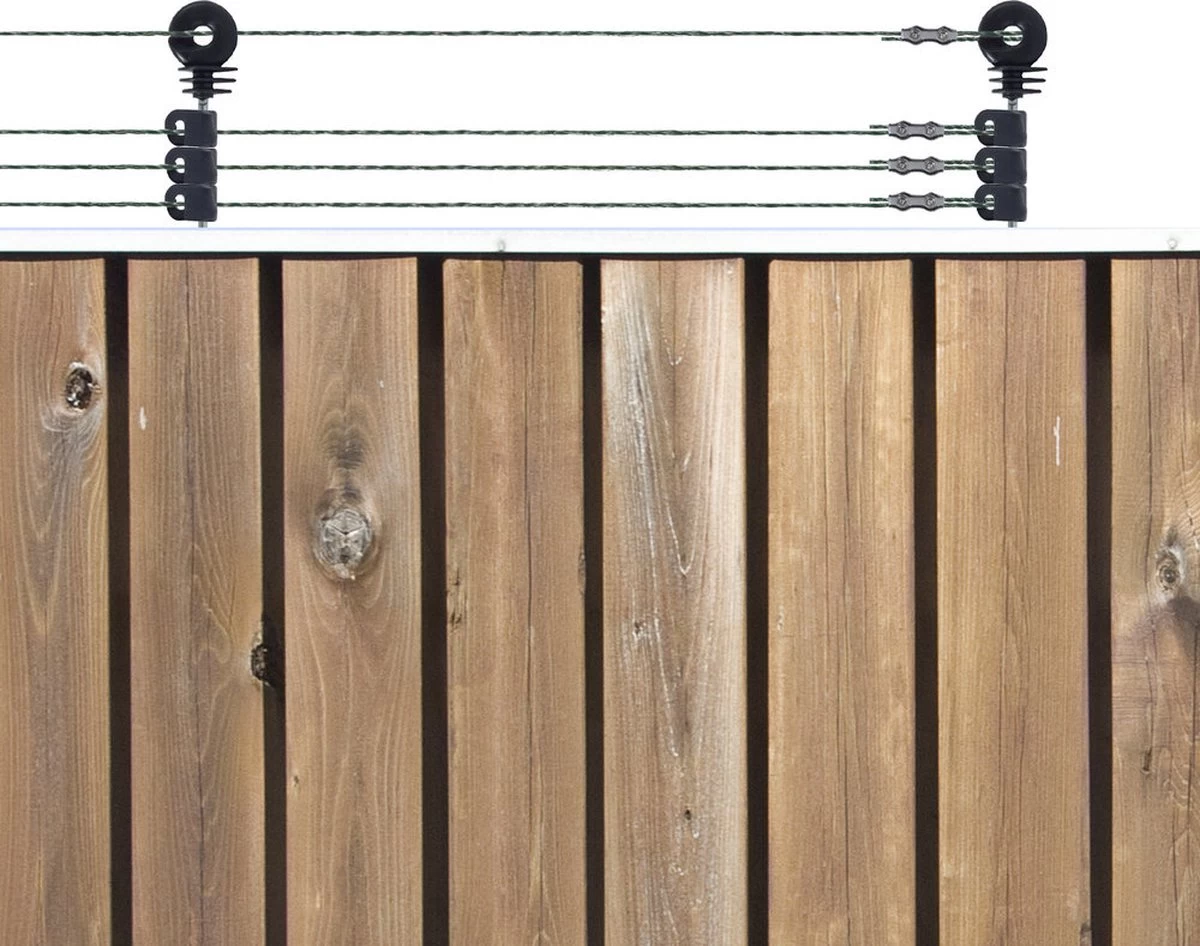 Katten Schrikdraad Set Voor Op De Schutting - Afbeelding 2