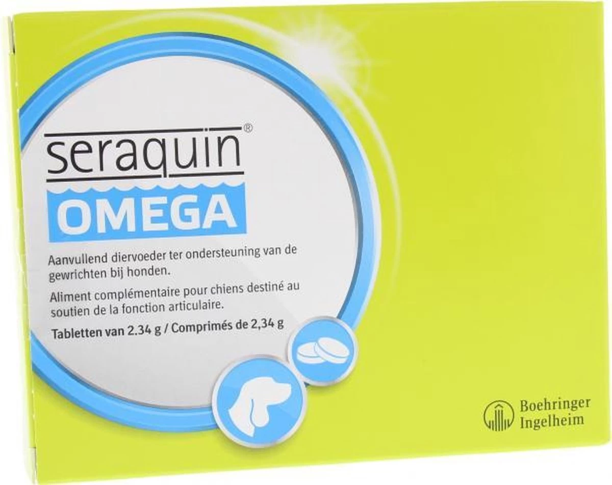 Seraquin Gewricht Supplement Seraquin Omega Hond - 6 X 10 Tabl à 2,34 G - Afbeelding 4