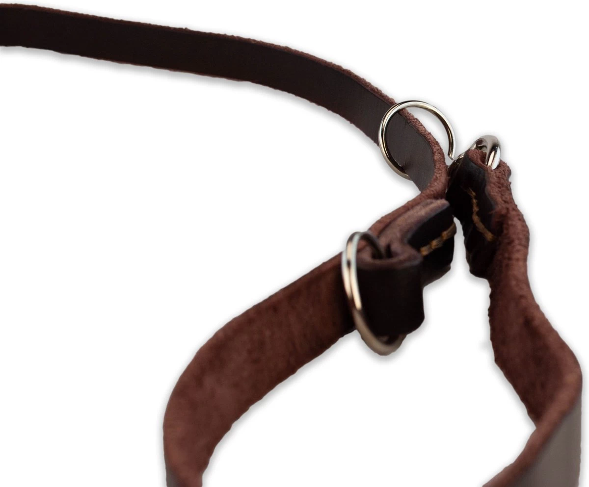 Multifunctionele Hondenriem - 220cm - Bruin - Leren Hondenriem - 100% Volnerfleer - Hondenriem Leer - Leiband Hond - Afbeelding 6