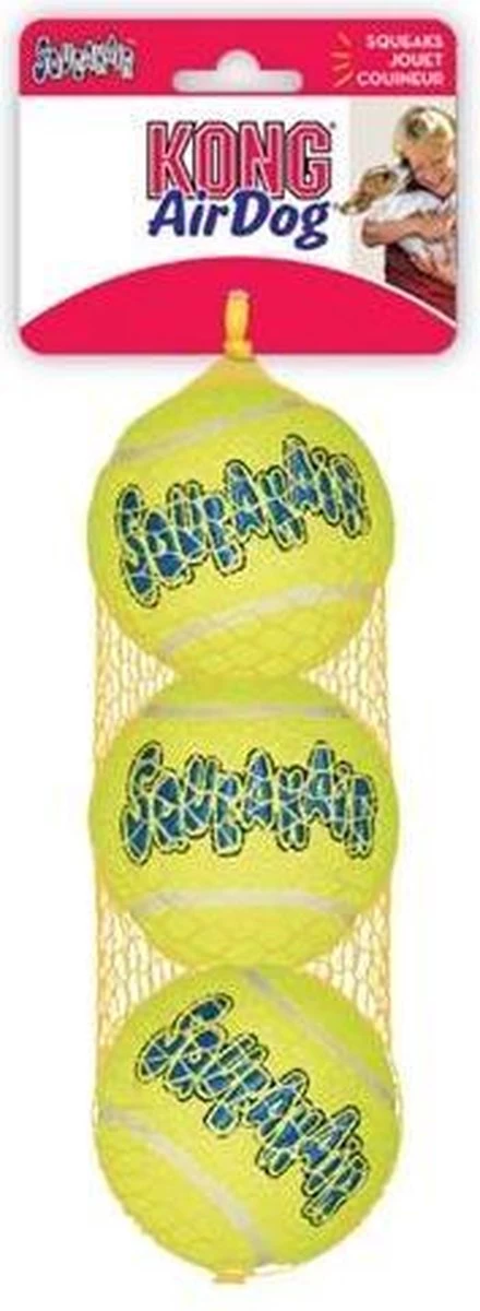 Kong Air Squacker Tennisbal - Hondenspeelgoed - Geel - M - Ø7,1 Cm - Afbeelding 5