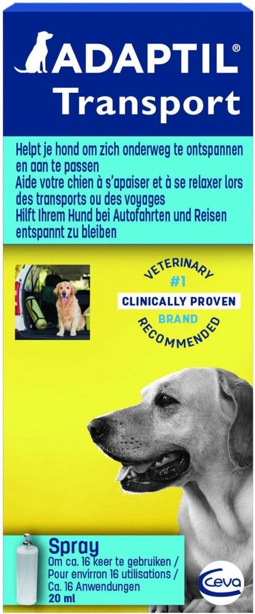 Adaptil Antistressmiddel - Transport Spray Hond - 20 Ml - Afbeelding 3