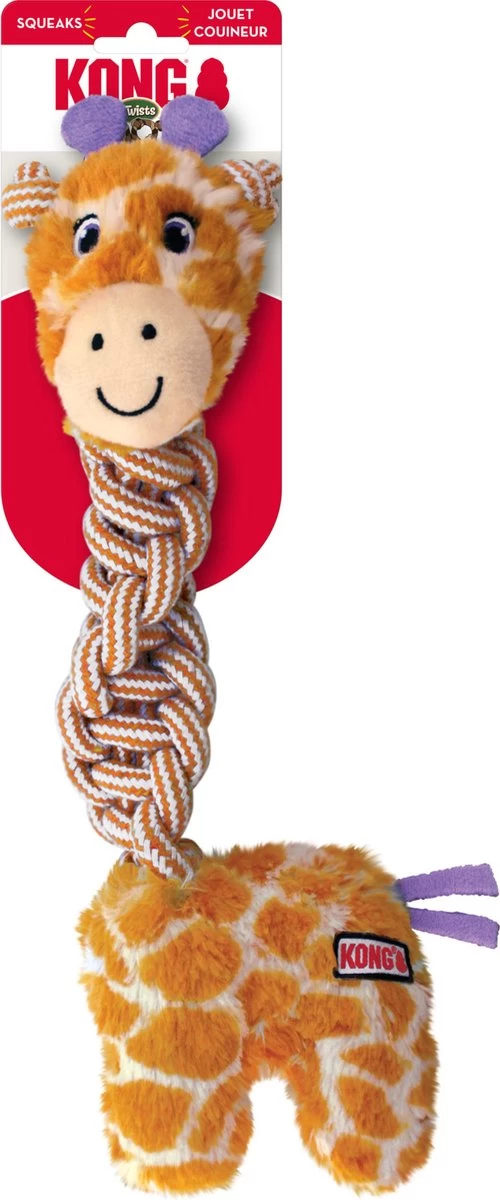 KONG Knots Twists – Hondenspeelgoed Met Touw – Kauwspeeltje – Flostouw – Exta Sterk – Met Pieper - Md/Lg - Afbeelding 5