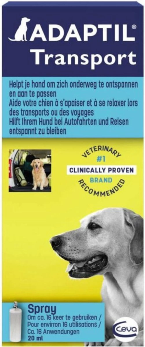 Adaptil Antistressmiddel - Transport Spray Hond - 20 Ml - Afbeelding 10