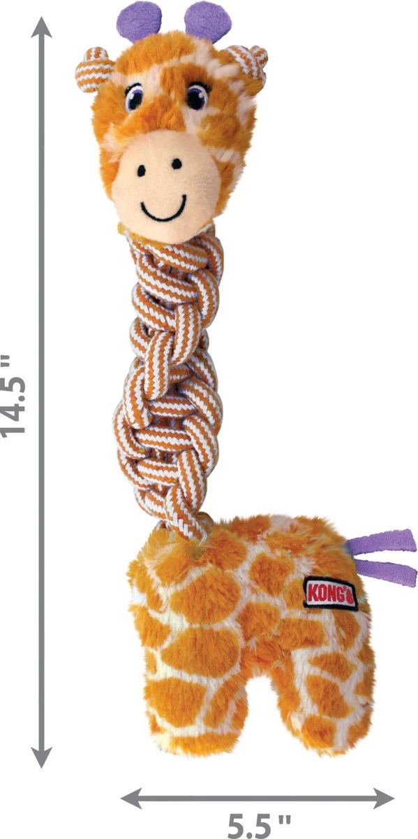 KONG Knots Twists – Hondenspeelgoed Met Touw – Kauwspeeltje – Flostouw – Exta Sterk – Met Pieper - Md/Lg - Afbeelding 7