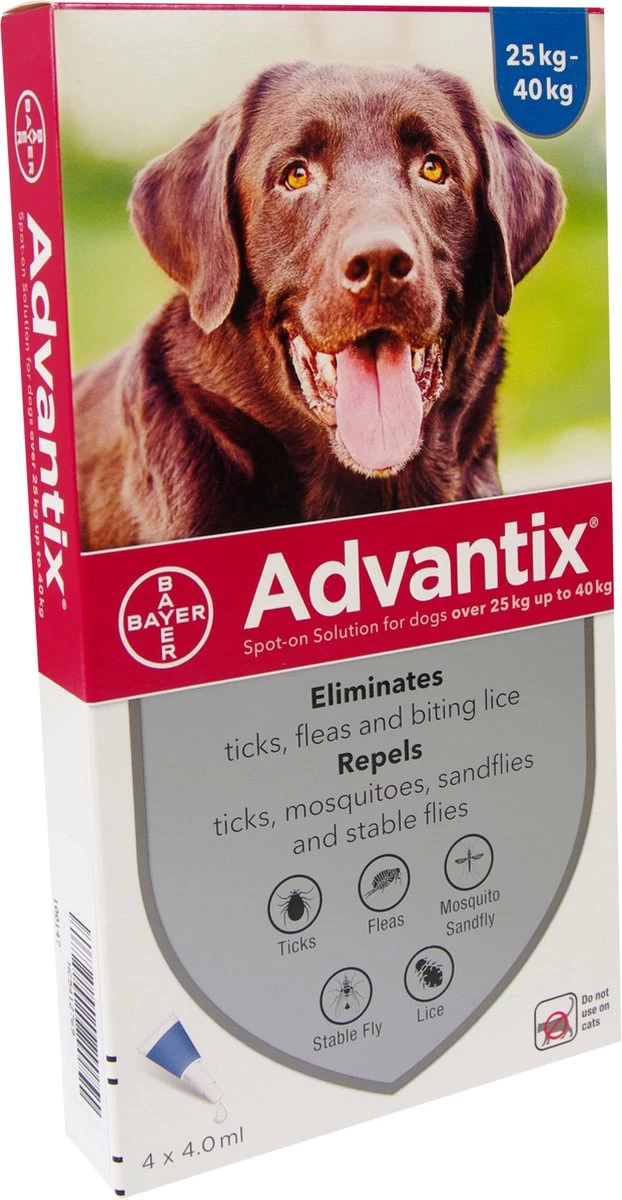 Bayer Advantix Vlooien & Teken Pipetten - Hond 4 Tot 10 Kg - 4 Stuks - Afbeelding 18