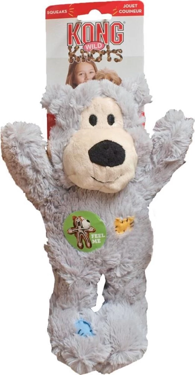 Kong Wild Knots Beer - Hondenspeelgoed - Assorti - M - 25 X 20 X 10 Cm - Afbeelding 2