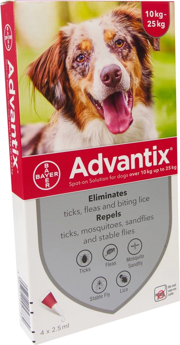 Bayer Advantix Vlooien & Teken Pipetten - Hond 4 Tot 10 Kg - 4 Stuks - Afbeelding 14