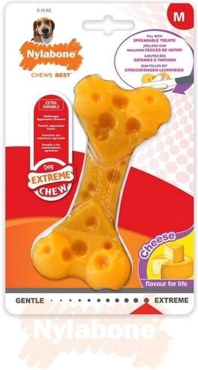 Nylabone Durable Cheese Bone - M - Afbeelding 8