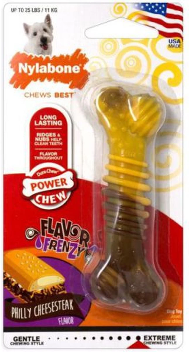 Nylabone Extreme Kauwbot Met Rund- En Kaassmaak - Voor Krachtige Kauwers - In S/M/XL - X-Large - Afbeelding 18