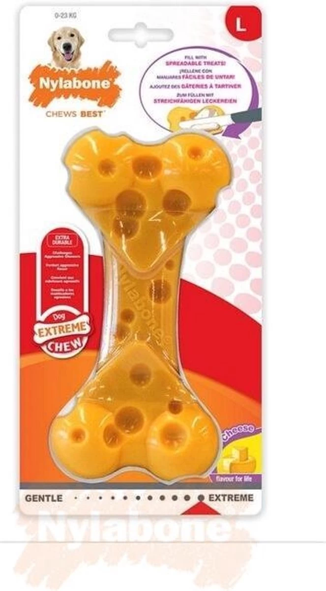 Nylabone Durable Cheese Bone - M - Afbeelding 4