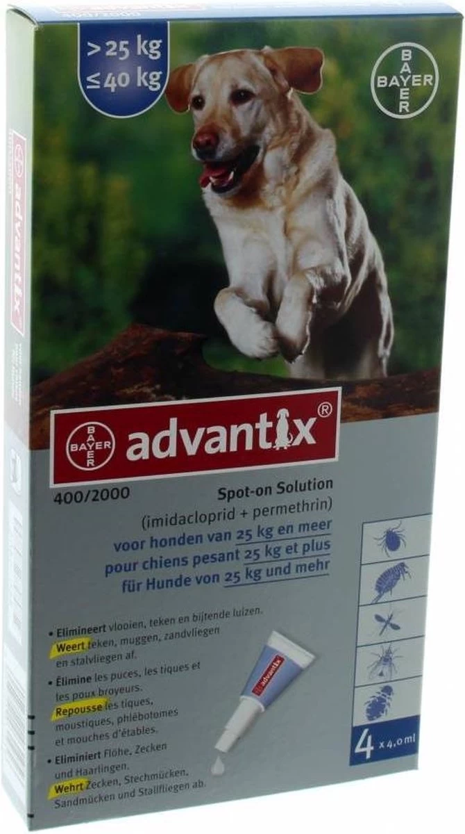 Bayer Advantix Vlooien & Teken Pipetten - Hond 4 Tot 10 Kg - 4 Stuks - Afbeelding 10
