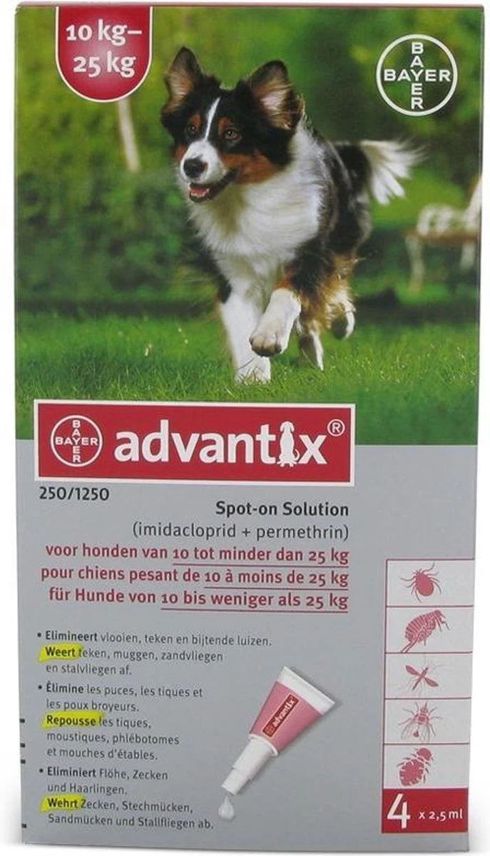 Bayer Advantix Vlooien & Teken Pipetten - Hond 4 Tot 10 Kg - 4 Stuks - Afbeelding 12