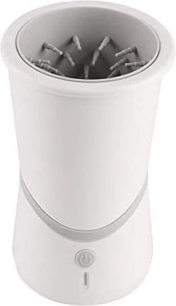 Merkloos Elektrische Hondenpootreiniger Draagbare Pet Voetenreinigingsborstel Zuigerkom Hondenvoetenreiniger Wasmachine Zachte Siliconenborstels Voor Modderige Poten Oplaadbare USB