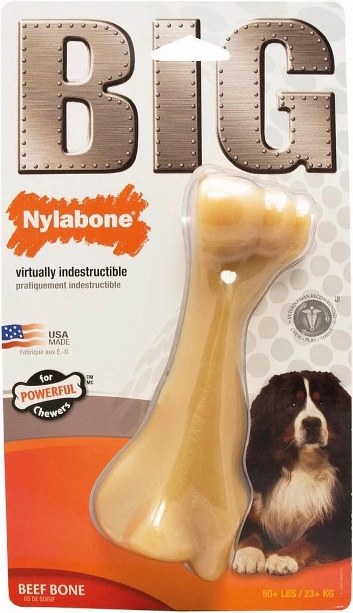 Nylabone Big Chew Kauwbot - Kipsmaak - Hond Zwaarder Dan 23 Kg - Afbeelding 5