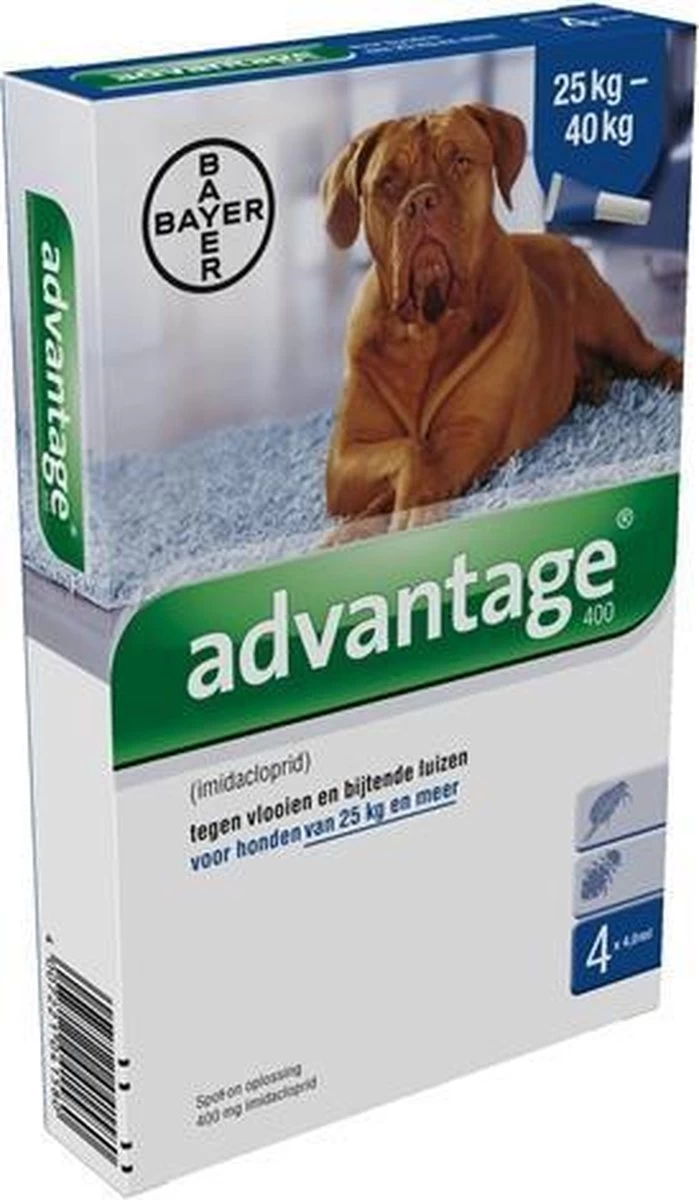 Bayer Advantage 100 Hond 4-10 Kg - 4 Pipetten à 1,0 Ml - Afbeelding 13