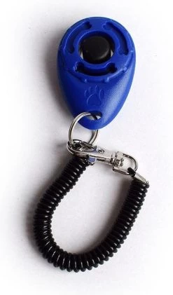 Merkloos Petshop ACE – Clicker – Hond – Training – Honden Training – Met Bevestiging - Blauw