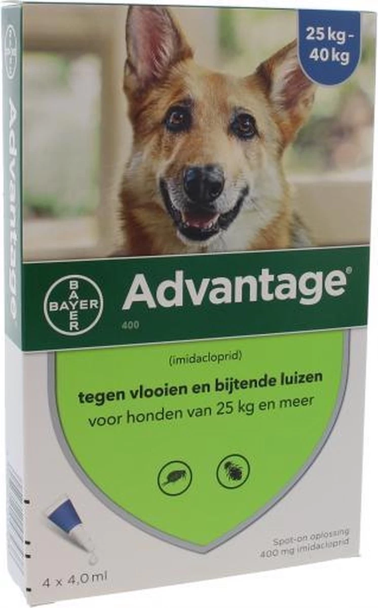 Bayer Advantage 100 Hond 4-10 Kg - 4 Pipetten à 1,0 Ml - Afbeelding 11