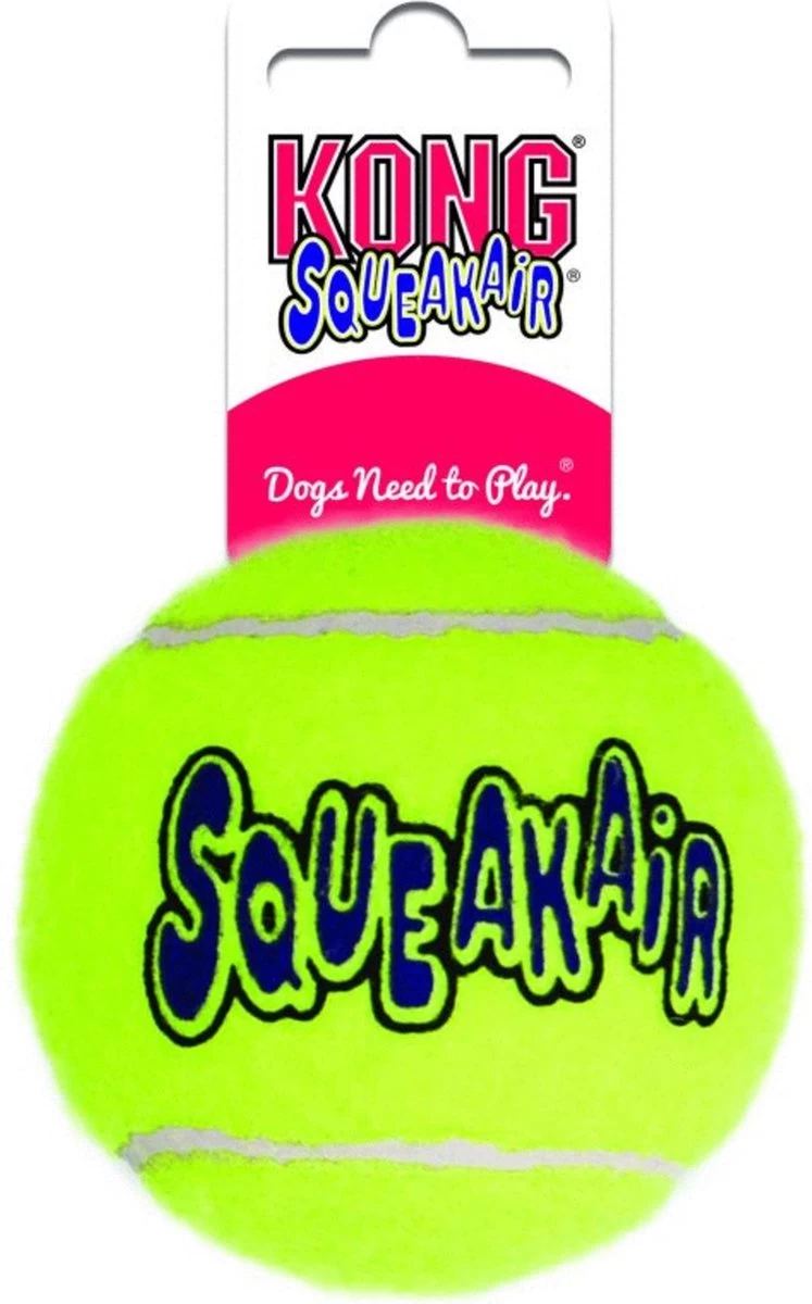 Kong Air Squacker Tennisbal - Hondenspeelgoed - Geel - M - Ø7,1 Cm - Afbeelding 8