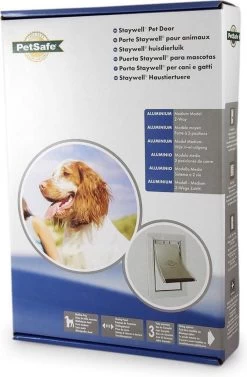 Staywell 620 Hondenluik - Aluminium - Wit