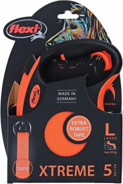Flexi Rollijn XTREME Tape Leash - L - Orange