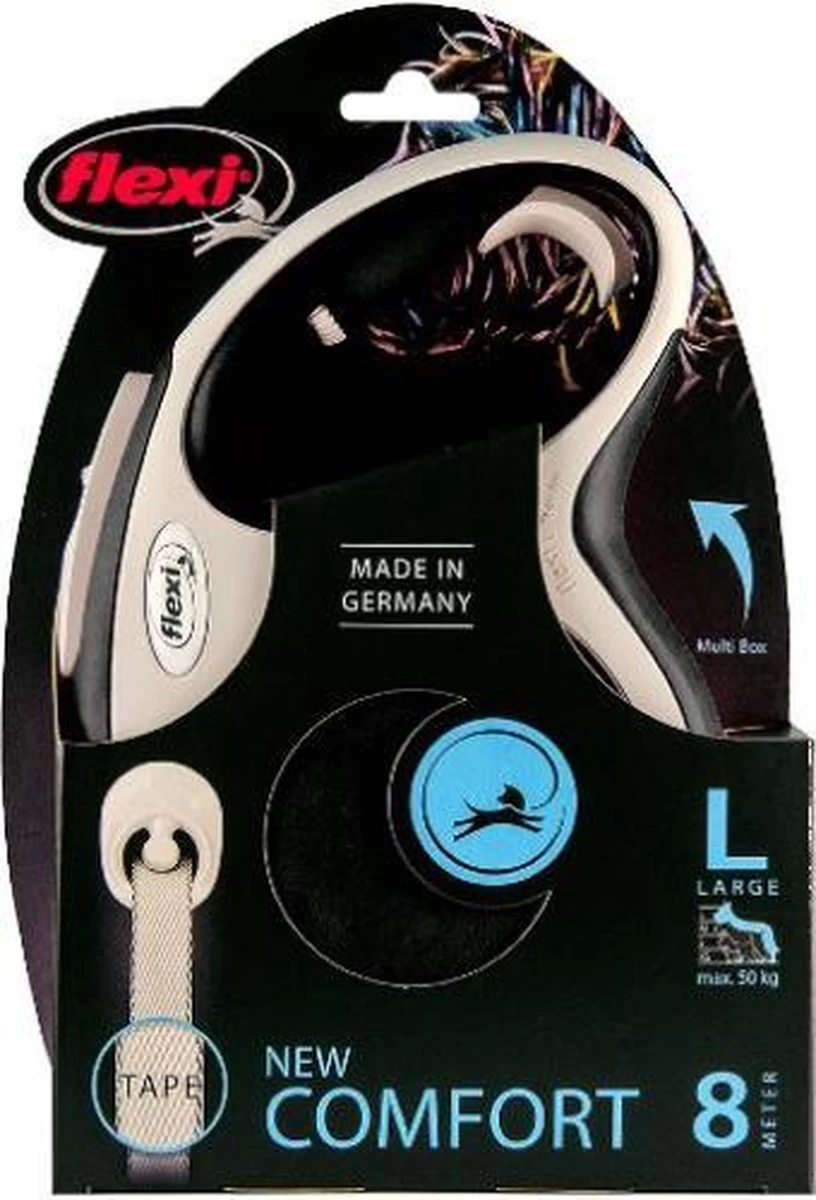 Flexi New Comfort Hondenriem - Grijs - L - 8 M - Afbeelding 5