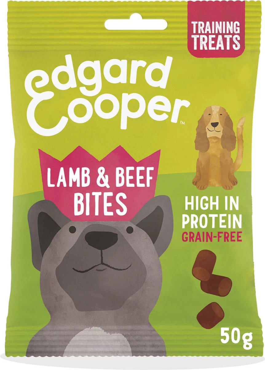 Merkloos Edgard & Cooper Lam & Rund Bites - Voor Honden - Hondensnack - 50g - Afbeelding 11